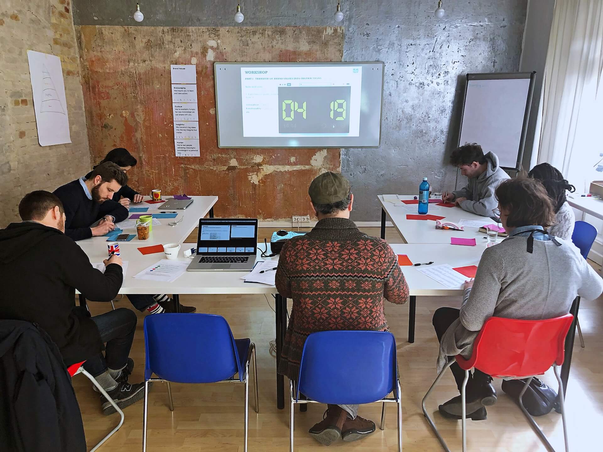 A Sprint workshop with the blinkist team