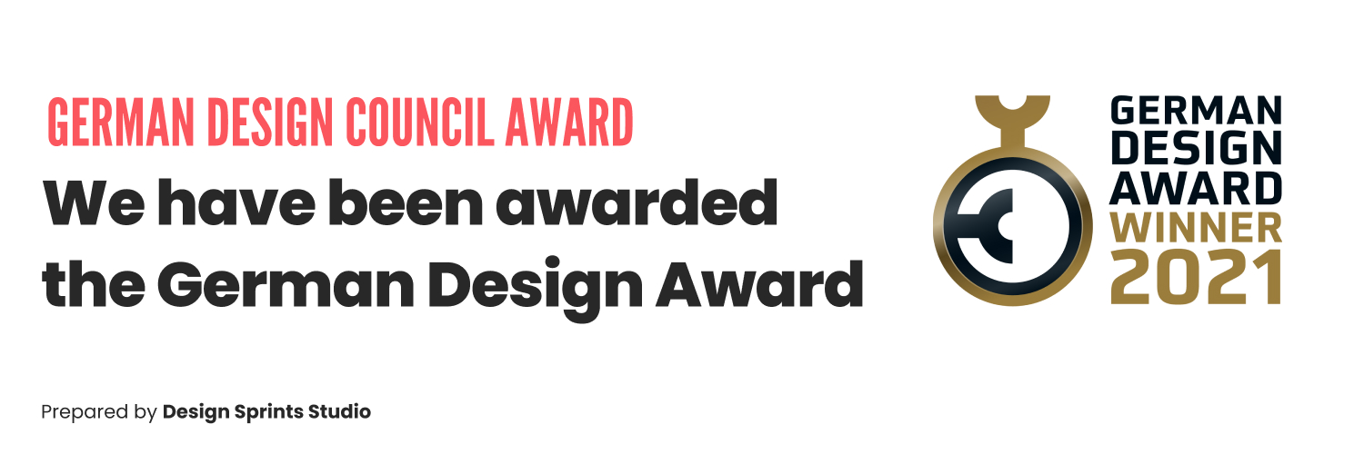 we have been awarded the german design award